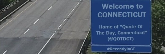 Quote Of The Day, #Connecticut 🌎 banner