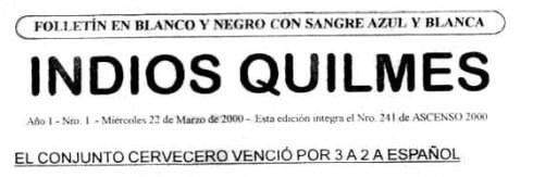 Indios Quilmes banner