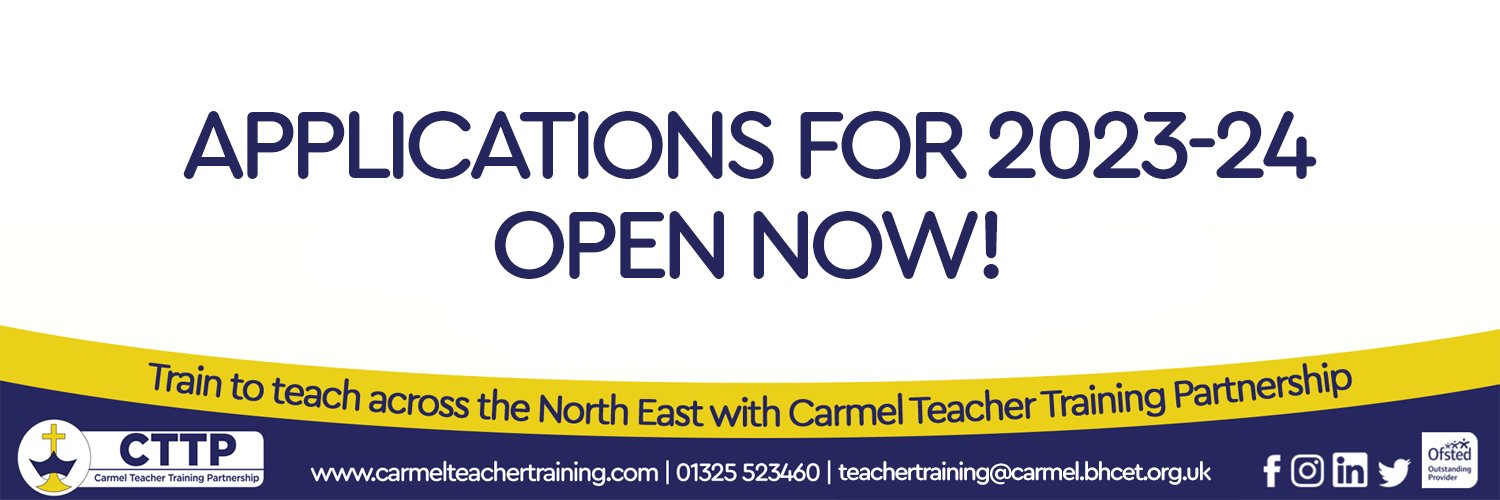 Carmel Teacher Training Partnership banner