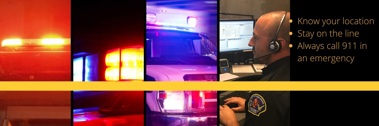 Red Deer 911 Emergency Communications Centre banner