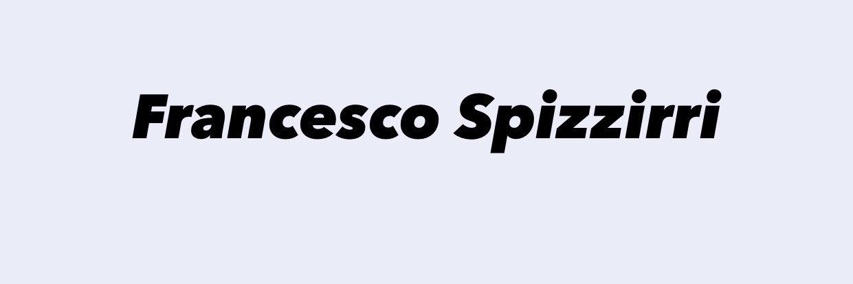 Francesco Spizzirri banner