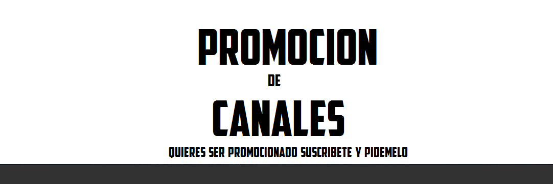 Promocion de canales banner
