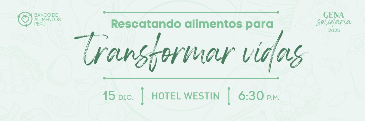 Banco de Alimentos Perú banner