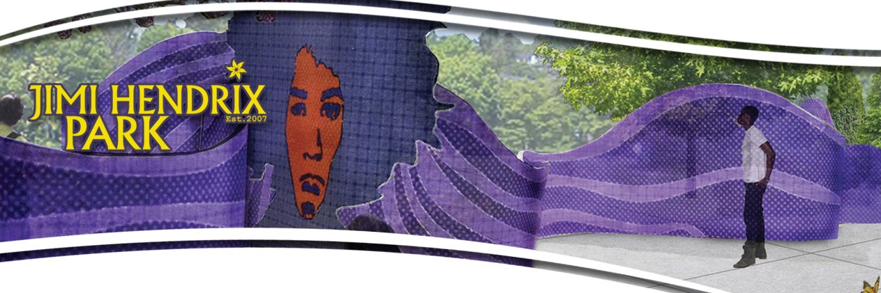 Jimi Hendrix Park banner