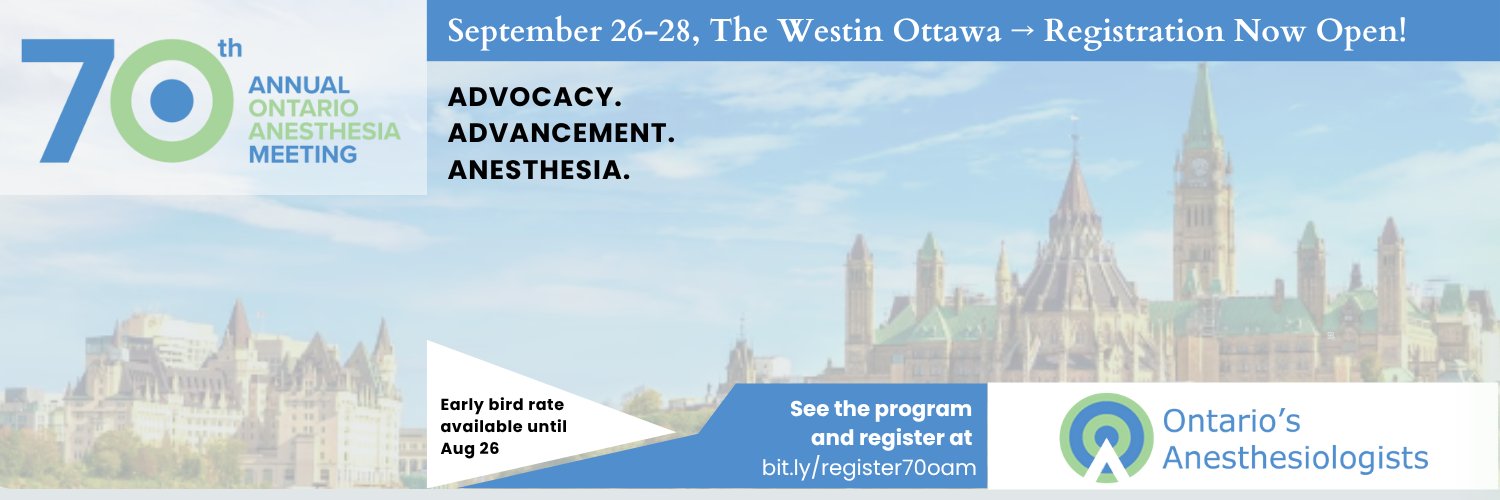 Ontario's Anesthesiologists's banner