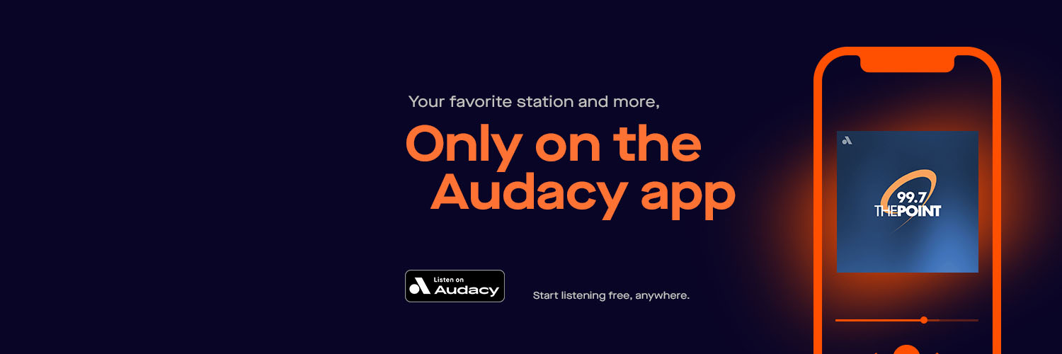 99.7 The Point banner