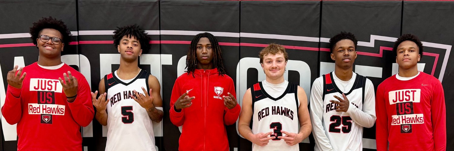 Red Hawks Men’s Basketball banner