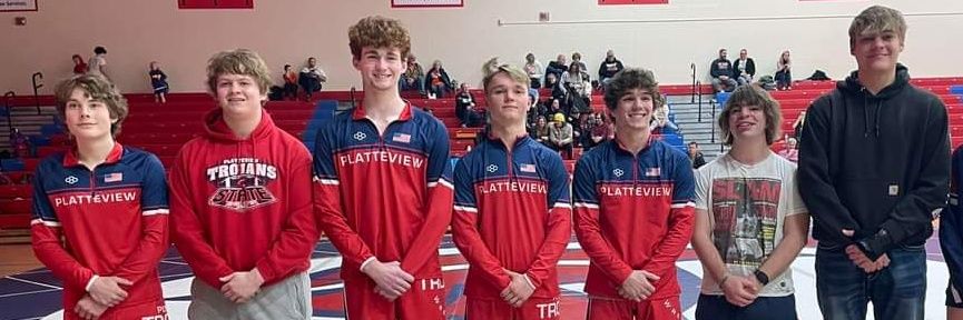 Platteview Wrestling banner