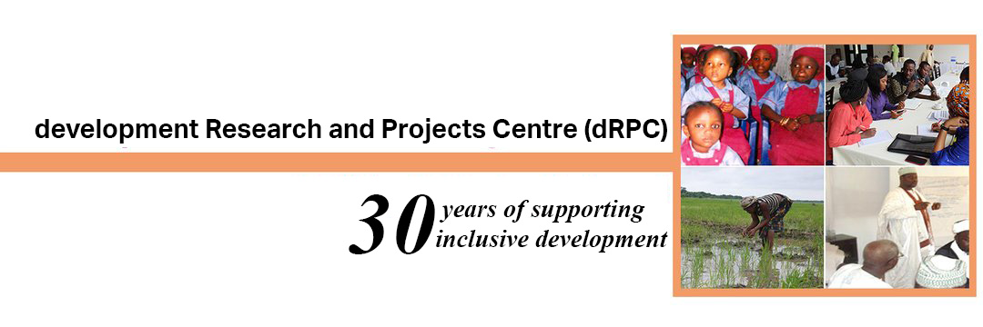 development Research and Projects Centre (dRPC) banner