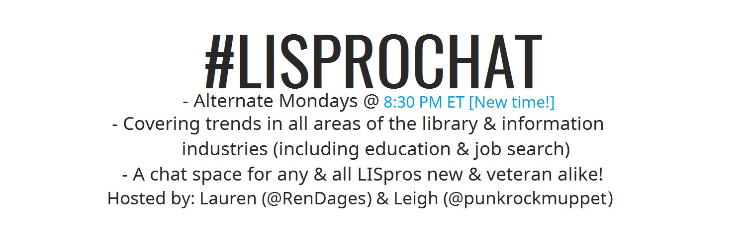 #LISprochat on hiatus for the forseeable future banner