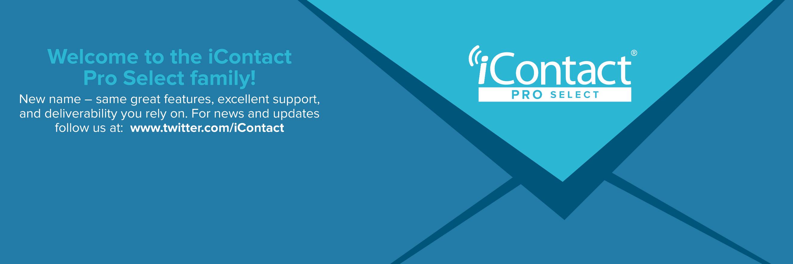 iContact Pro Select banner