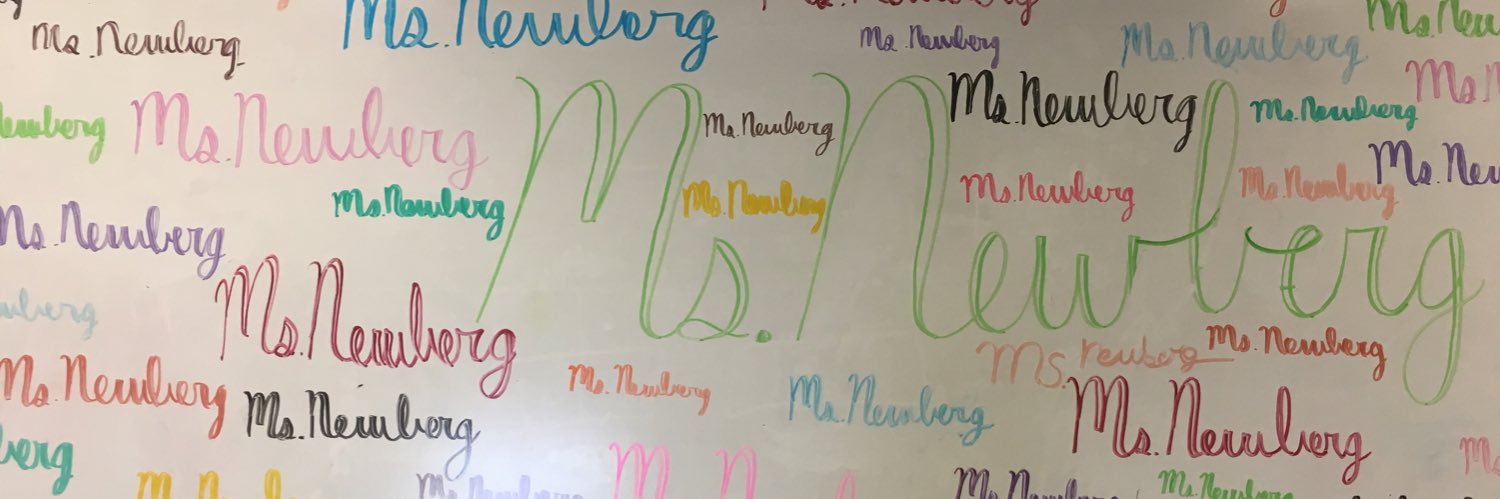 Ms. Newberg banner