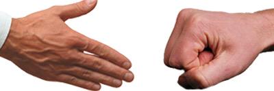 awkward handshakes banner