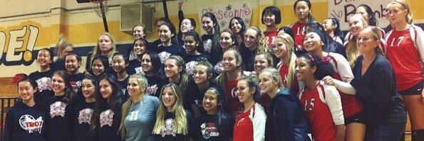 Troy High Volleyball banner