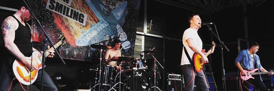 Drop Down Smiling banner