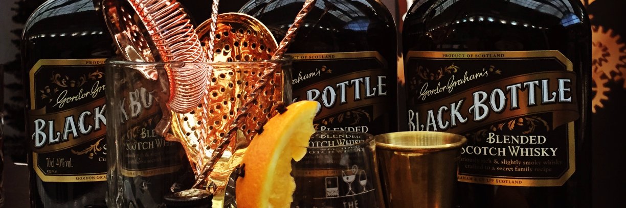 Black Bottle Whisky banner