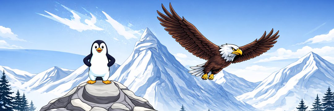 Penguin Everest banner