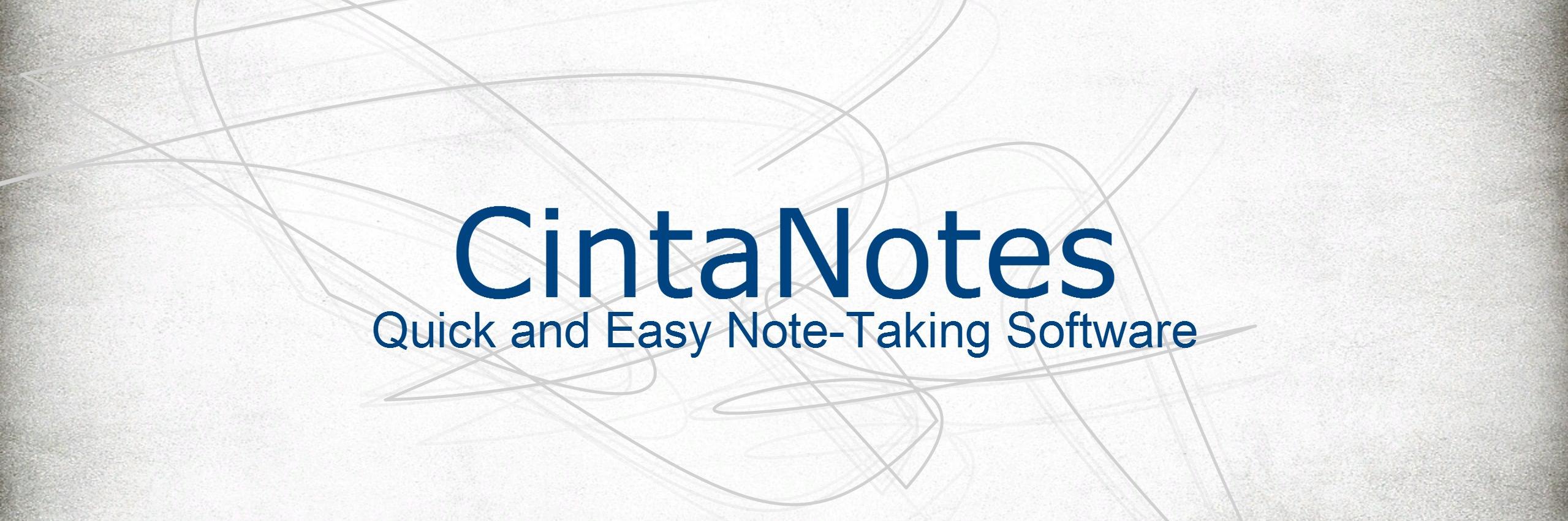 CintaNotes banner