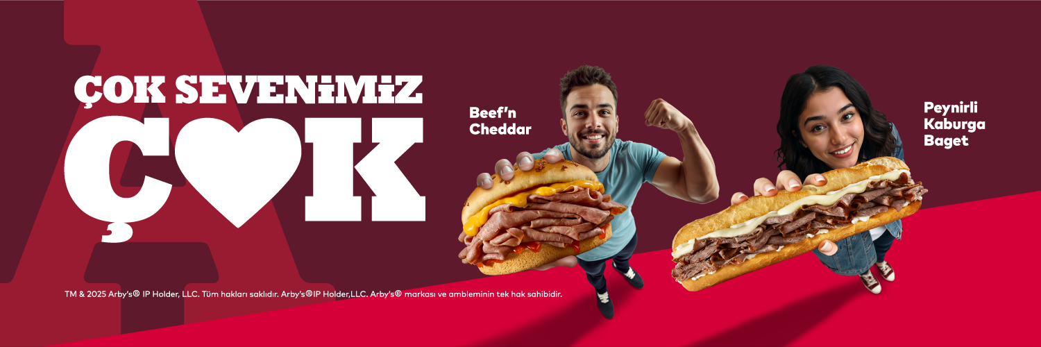 Arby's® Türkiye banner