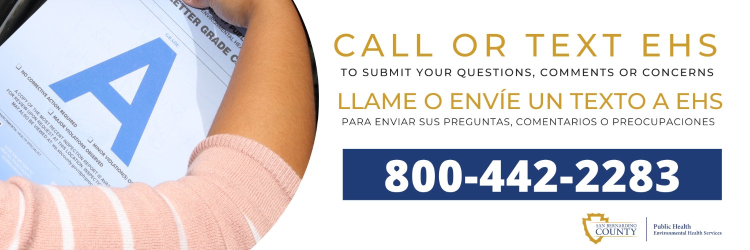 Environmental Health Services (EHS) banner