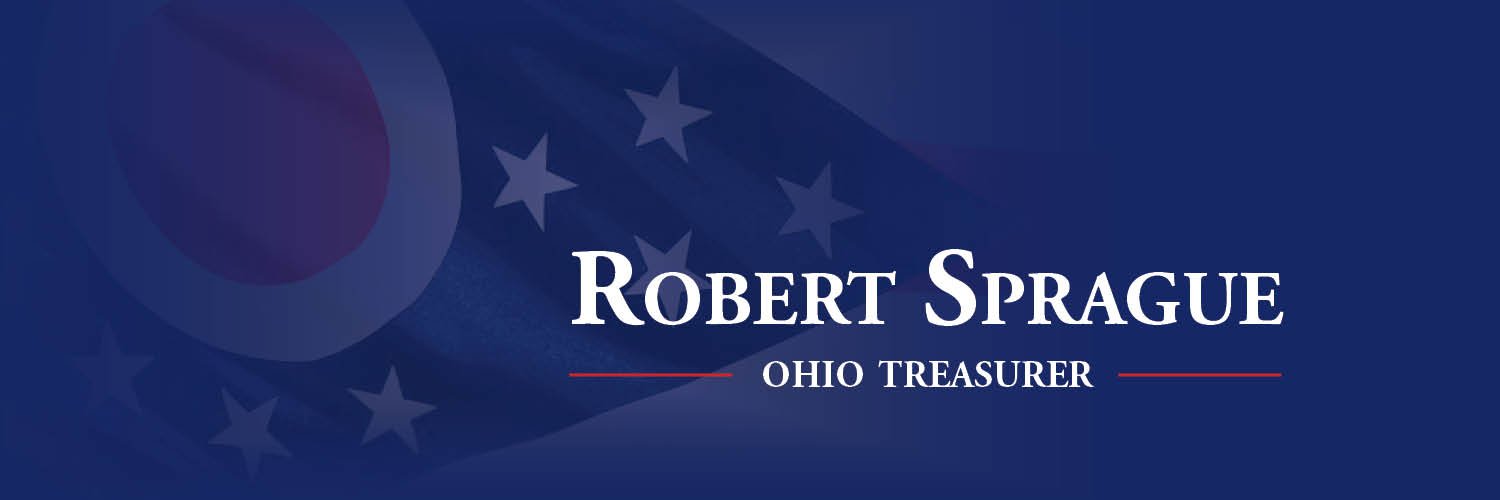 Treasurer Robert Sprague's banner