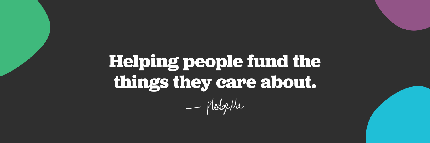 PledgeMe banner