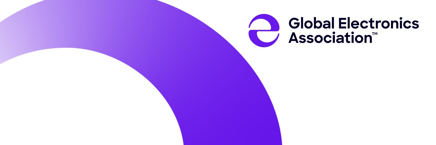 Global Electronics Association's banner