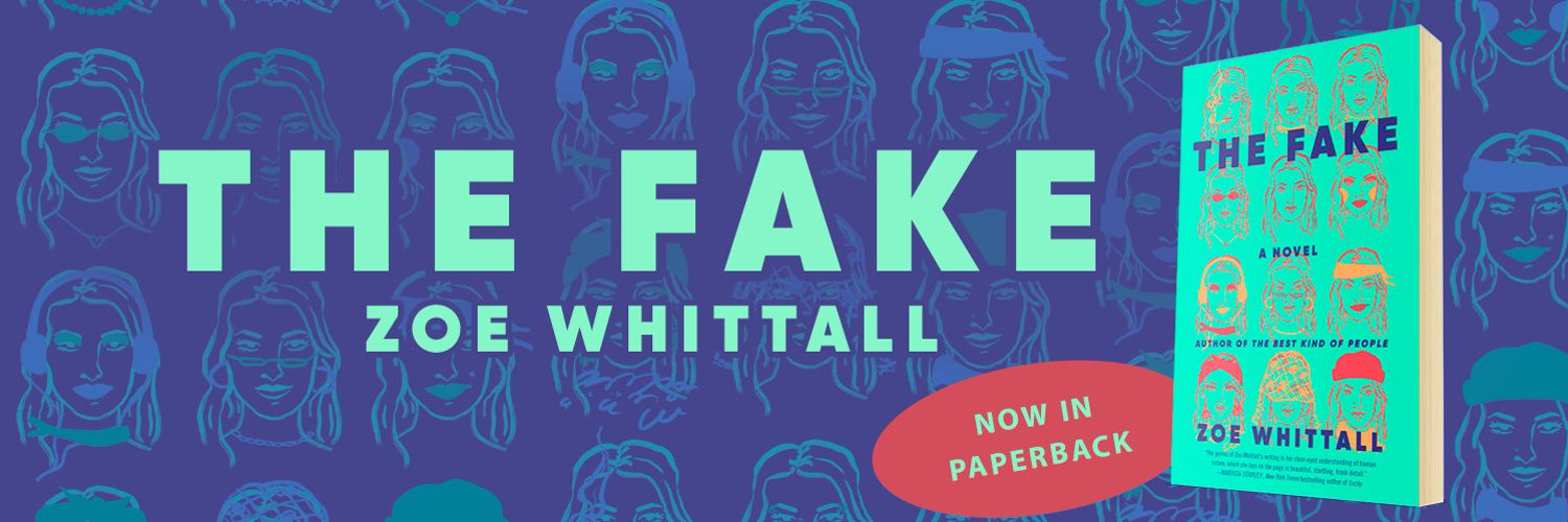Zoe Whittall The FAKE is OUT NOW! Profile Banner