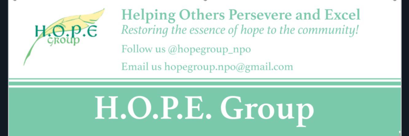 HopeGroupNPO's profile banner image