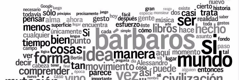 Alessandro Baricco banner