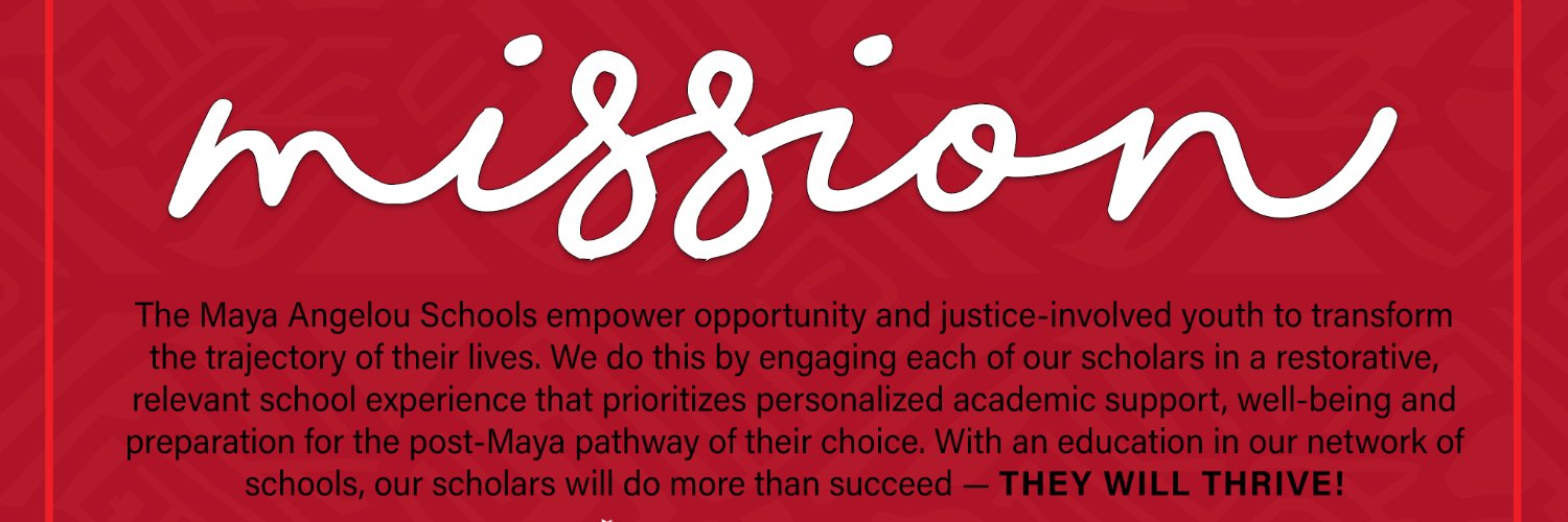 Maya Angelou Schools • See Forever Foundation banner