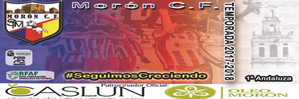 Morón C.F. banner