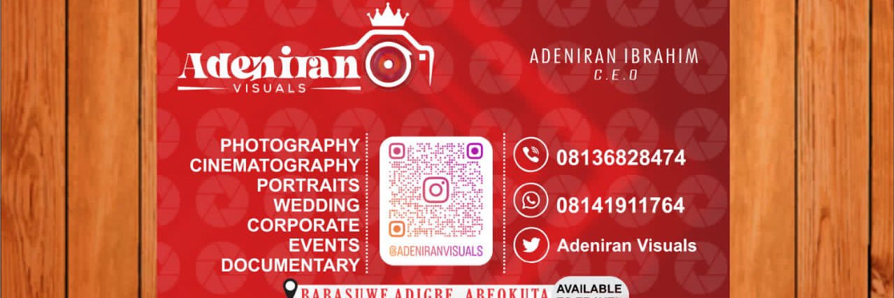 ADENIRAN VISUALS 📸 banner