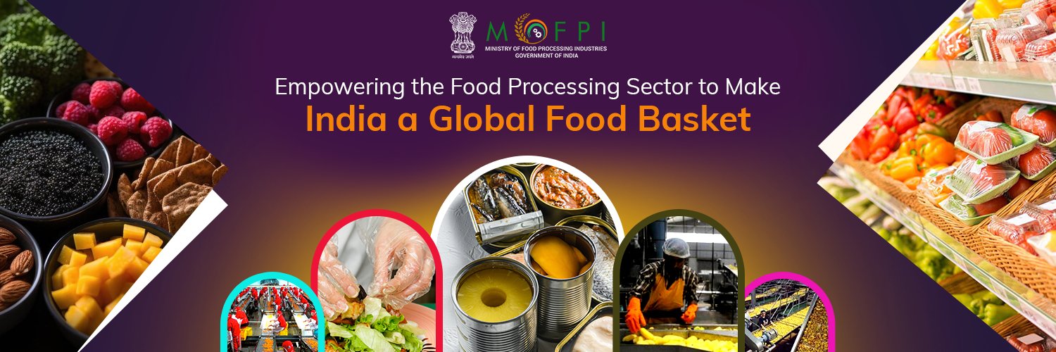 Ministry of Food Processing Industries banner