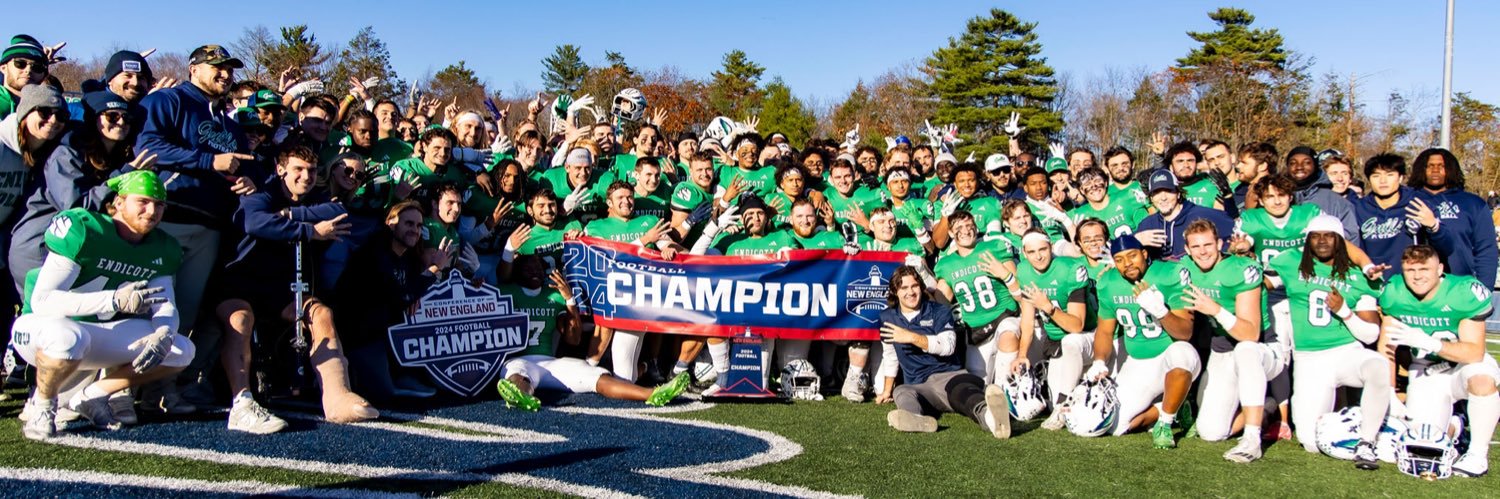 Endicott College Football's banner