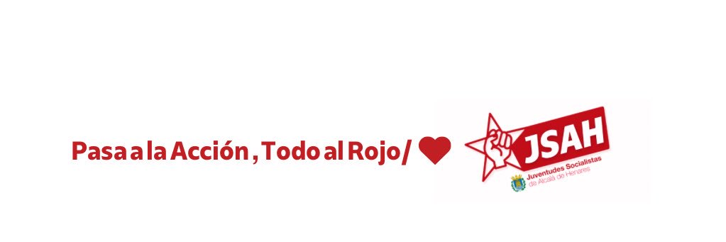 Juventudes Socialistas de Alcalá de Henares 🌹✊🏼 banner