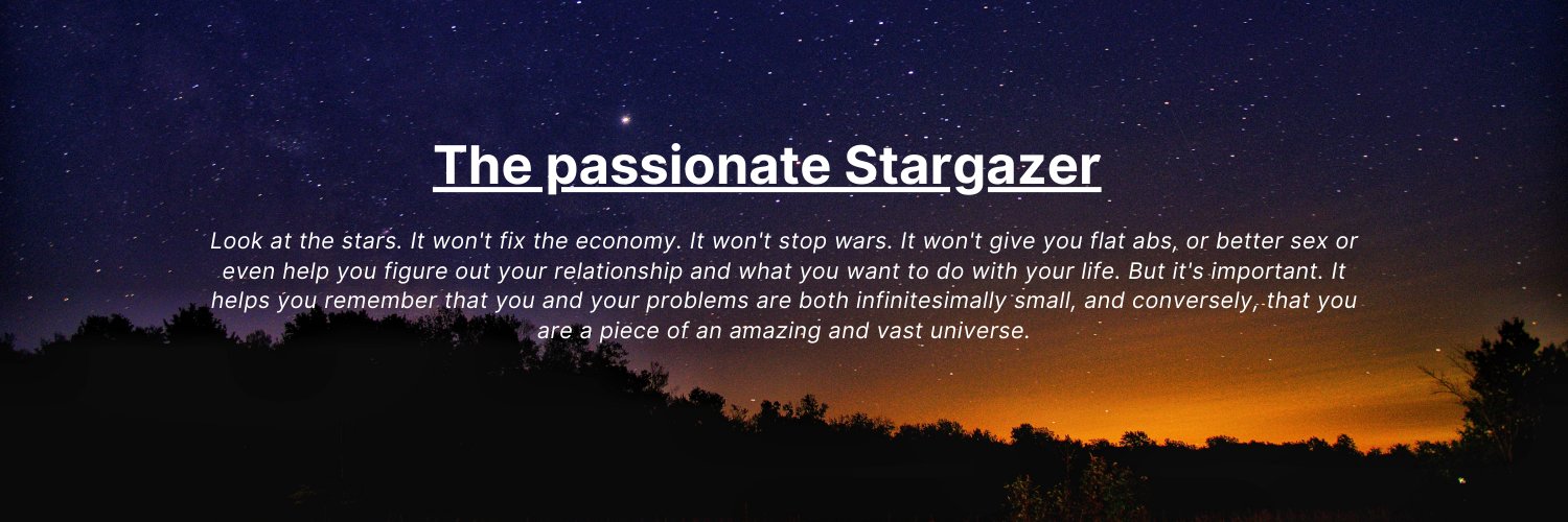StargazerKamal's profile banner image