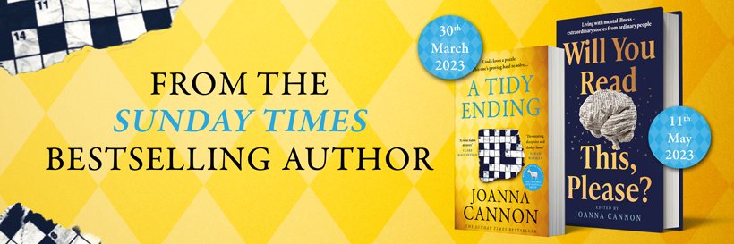 Joanna Cannon's banner