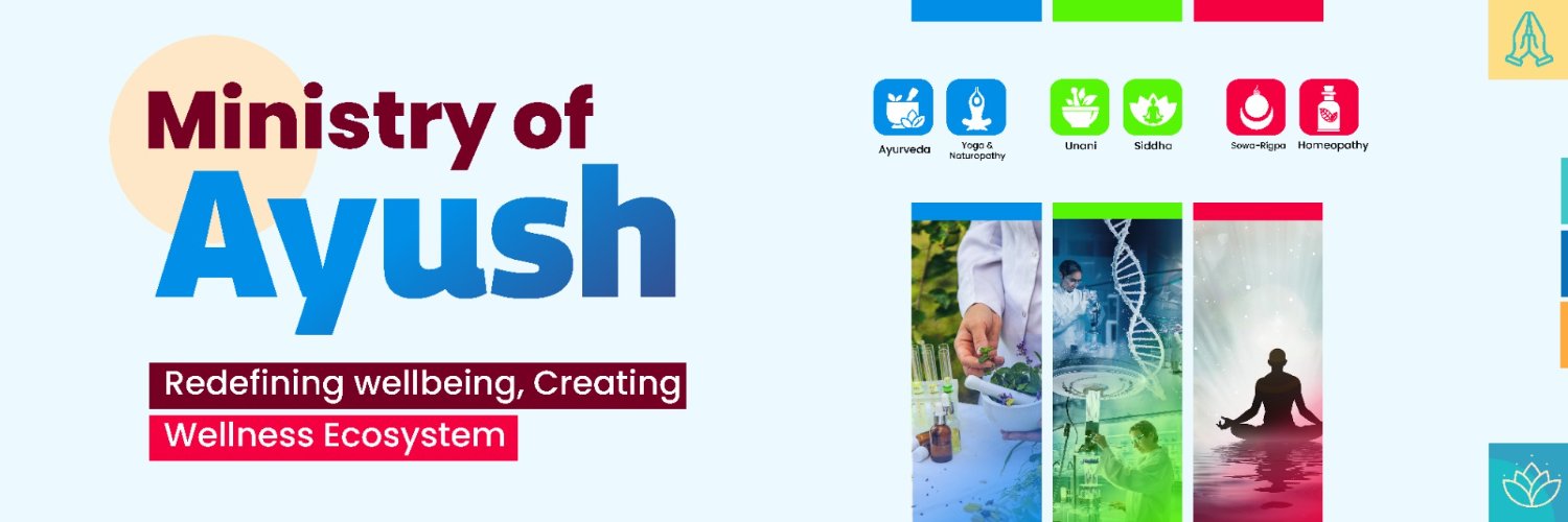Ministry of Ayush's banner