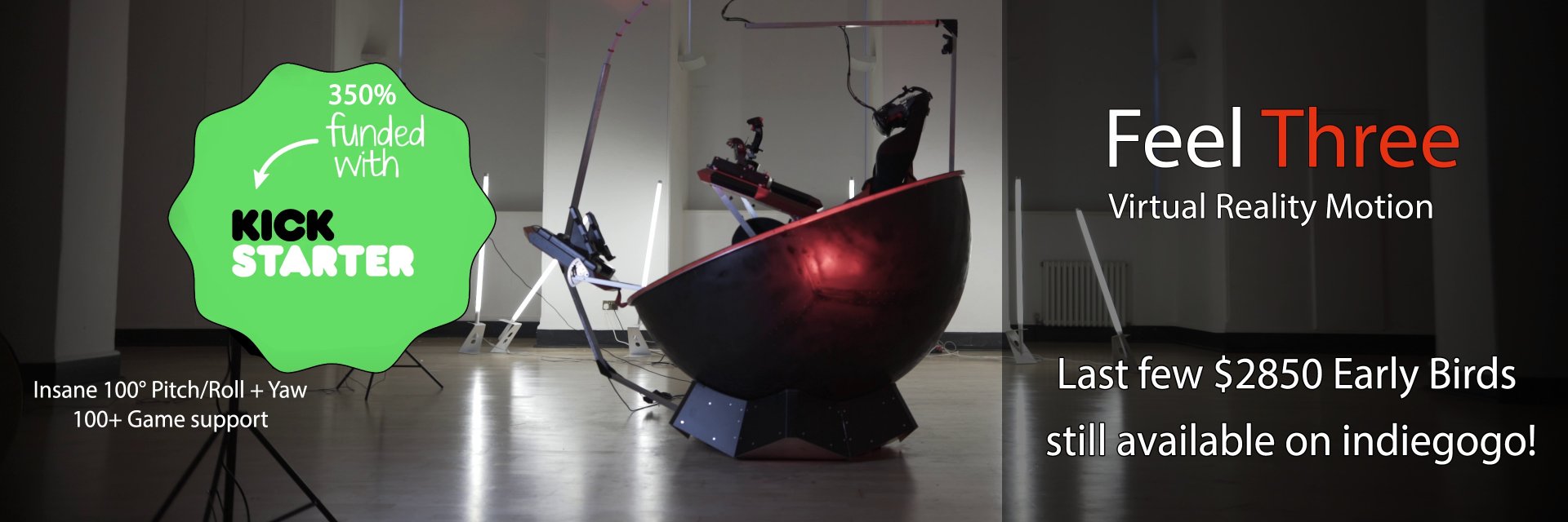 FEEL THREE : Virtual Reality Simulators banner