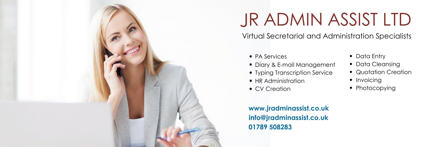 JR Admin Assist Ltd (@JRAdminAssist) / Posts / X