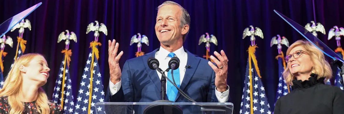 John Thune's banner