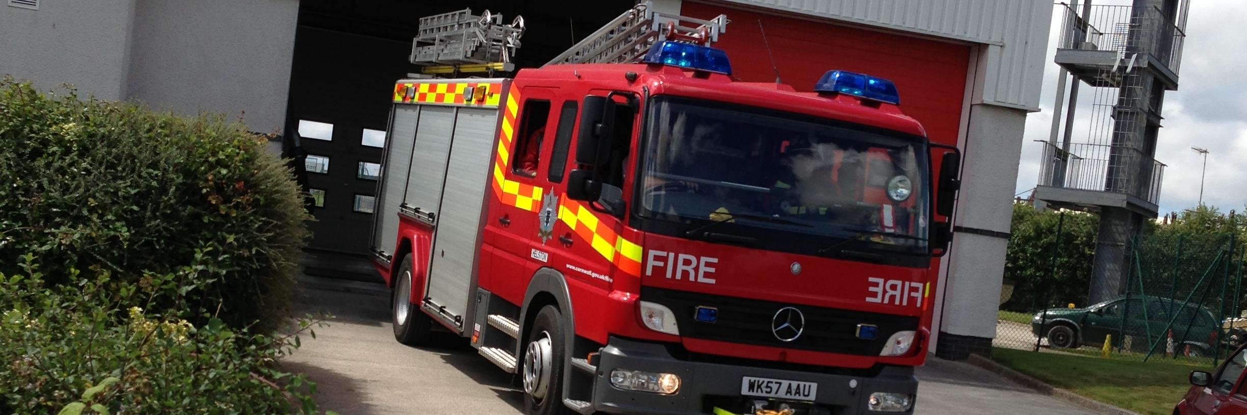 Helston Community Fire Station banner