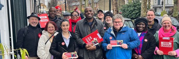 Hackney South Labour banner