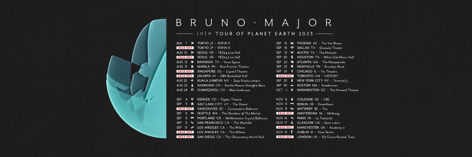 Bruno Major banner