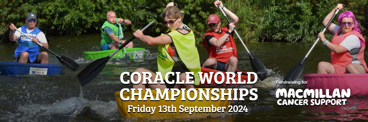 Coracle World Champs banner