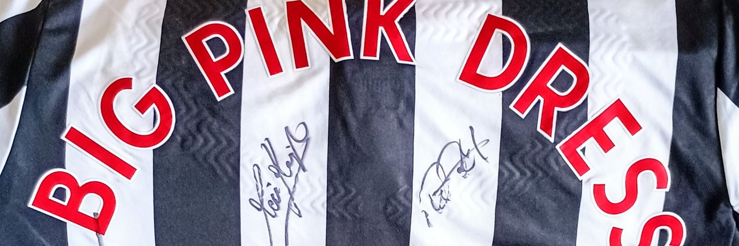 The official Big Pink Dress banner