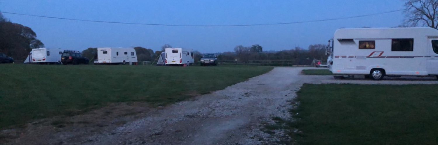 Tissington caravan and motorhome site banner