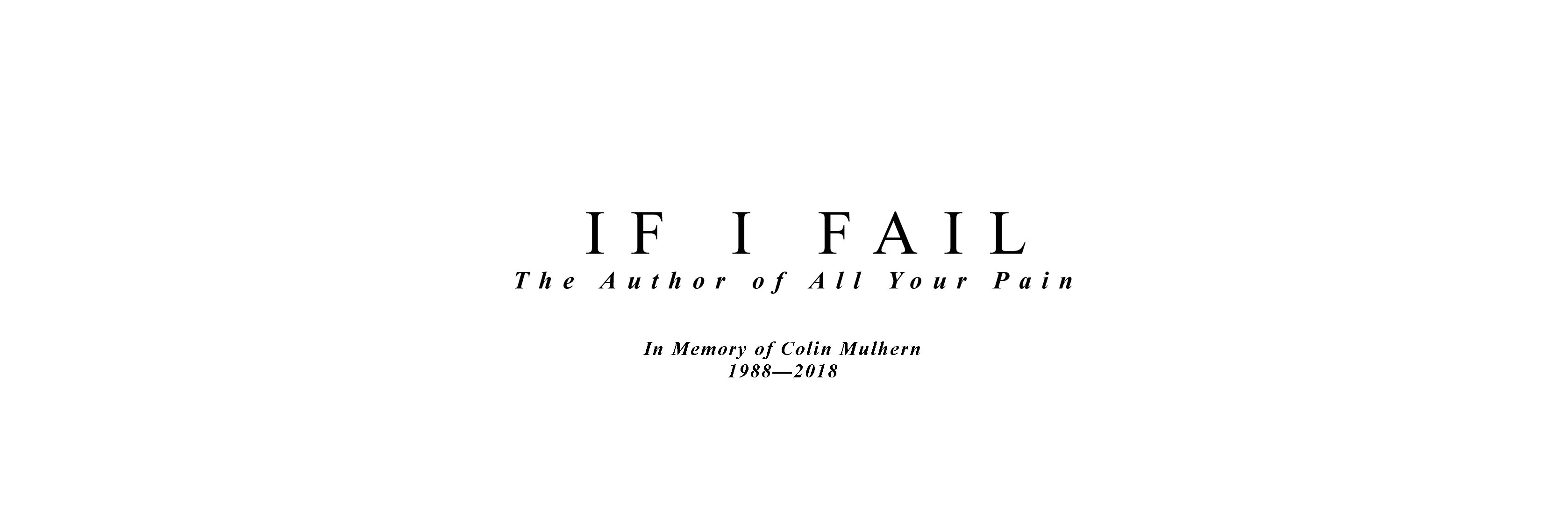 If I Fail banner
