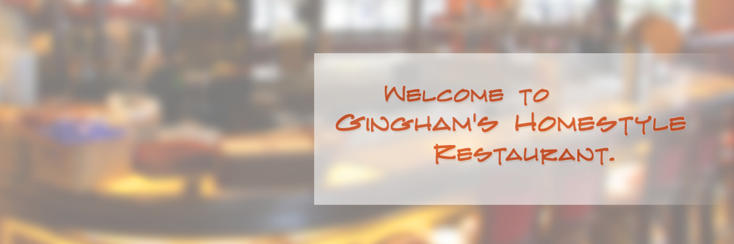 Gingham's Restaurant banner